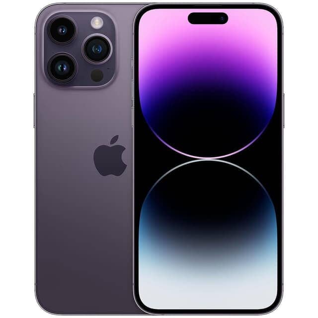 Apple iPhone 14 Pro Max Unlocked - Dual eSIM (Refurbished) Cell Phones Purple 128GB - DailySale