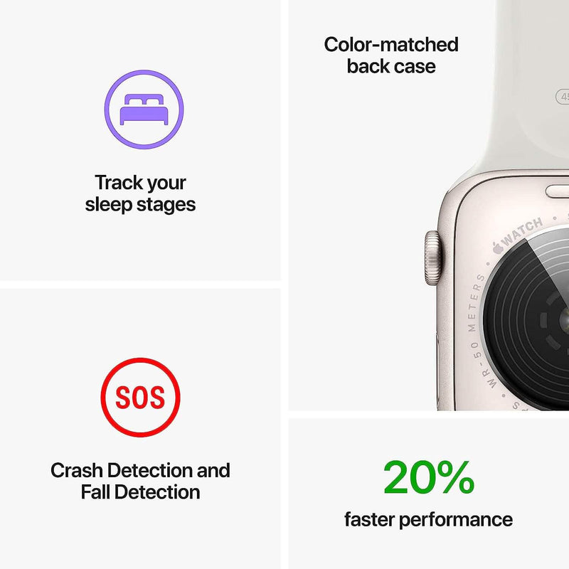 Apple Watch SE (2nd Gen, GPS) Aluminum Case with Sport Band Smart Watches - DailySale