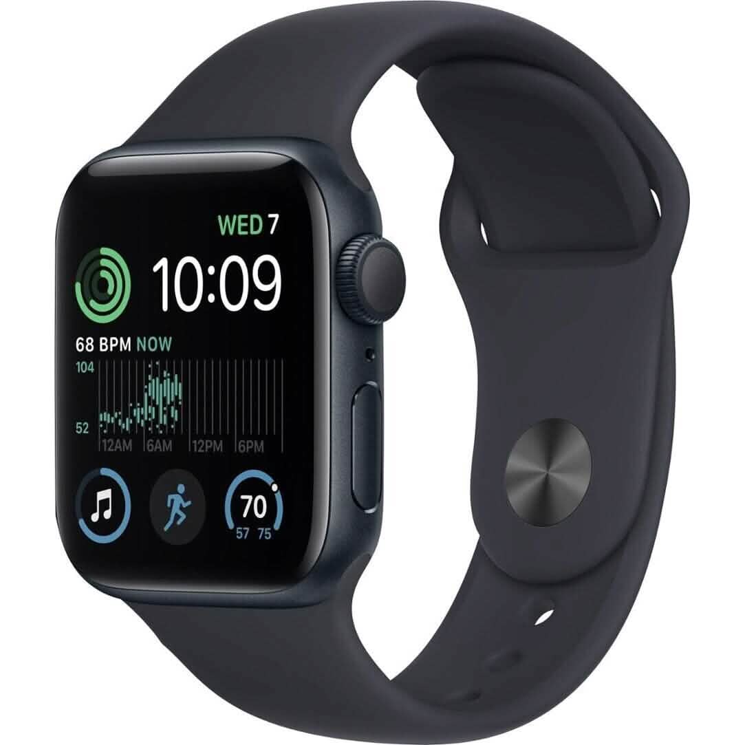 Apple Watch Series SE (2nd Gen) GPS + Cellular 40mm (Refurbished) Smart Watches Black - DailySale