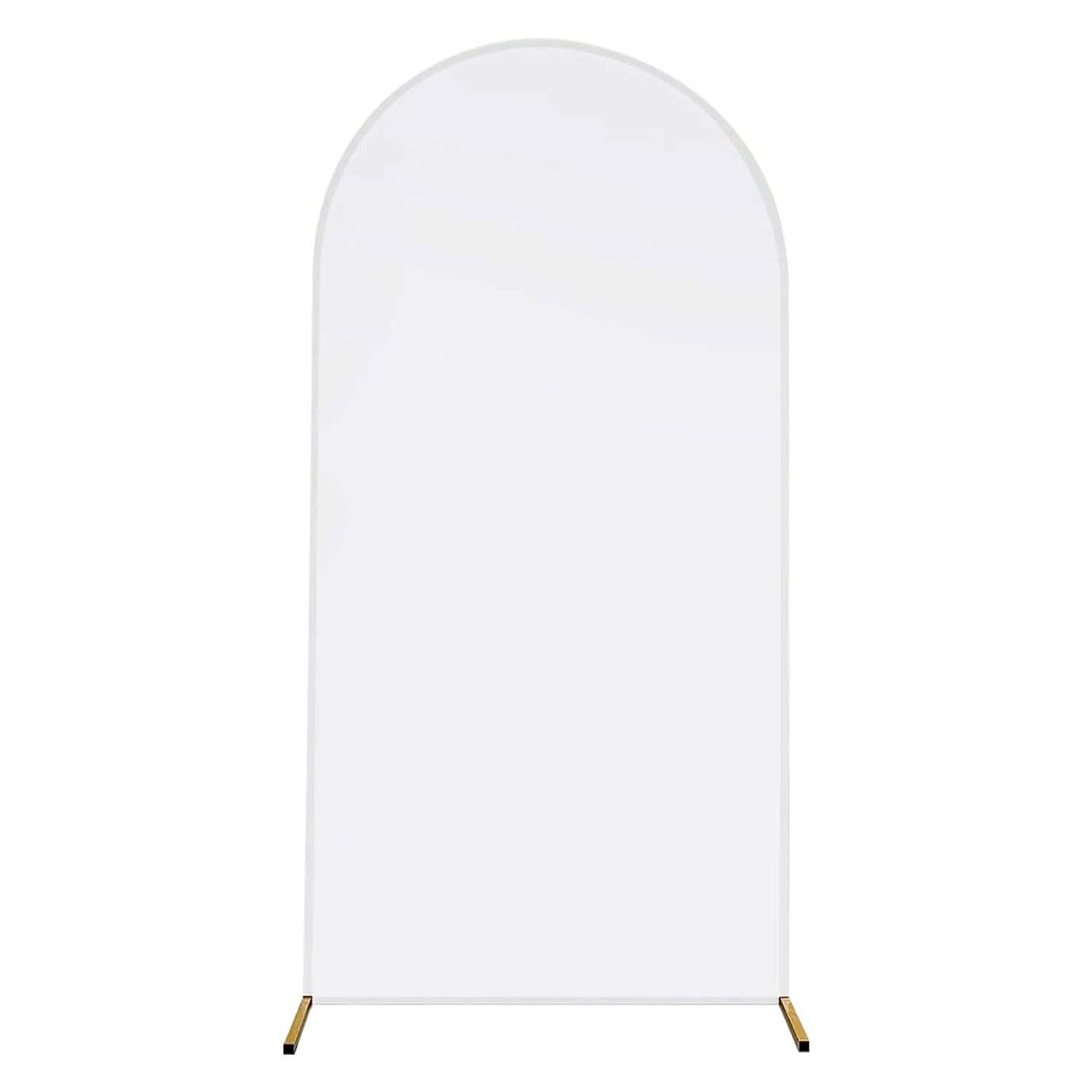 Arch Backdrop Stand Cover White Spandex Fitted Double-Sided Background Covering Holiday Decor & Apparel - DailySale