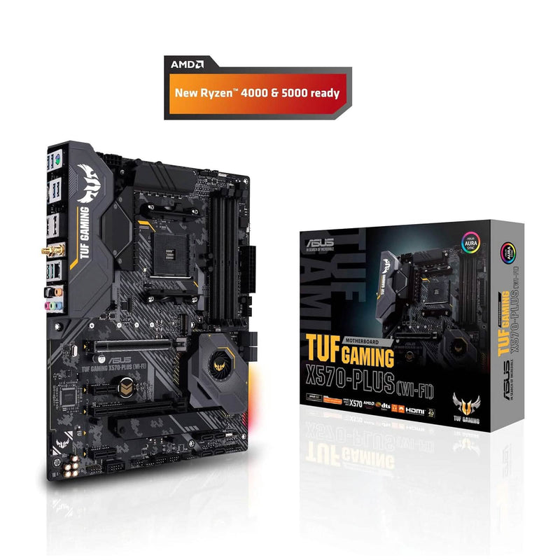 ASUS AM4 TUF Gaming X570-Plus Wi-Fi Zen 3 Ryzen 5000 and 3rd Gen Ryzen ATX Motherboard Computer Accessories - DailySale
