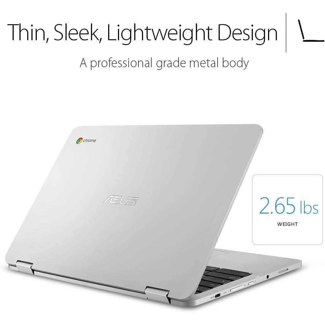 ASUS Chromebook Flip C302CA-DH54 12.5-inch Touchscreen Convertible Chromebook (Refurbished) Laptops - DailySale