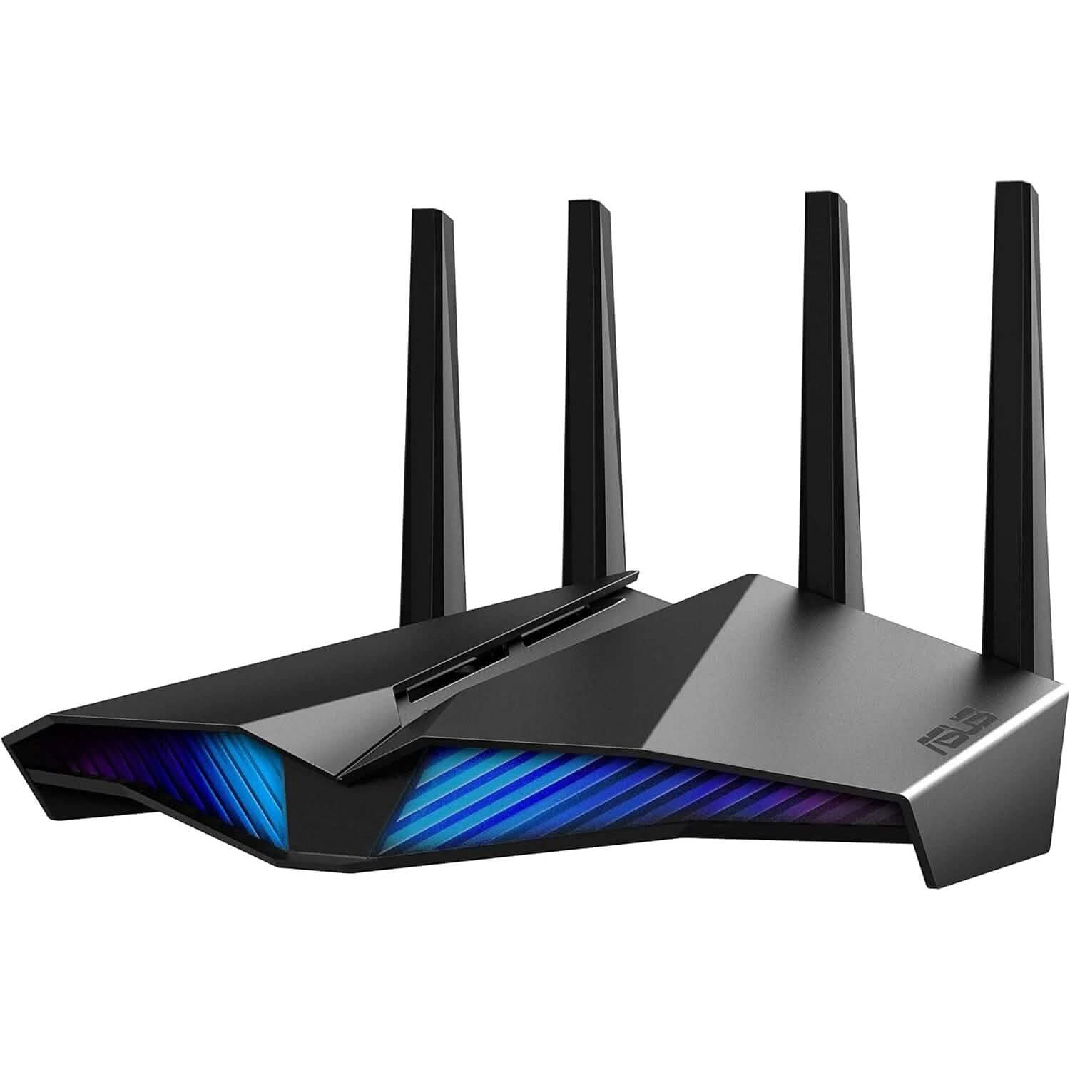 ASUS RT-AX82U AX5400 Dual-Band WiFi 6 Gaming Router, Game Acceleration, Mesh Support, Dedicated Port, Mobile Boost, MU-MIMO, Aura RGB (Refurbished) Computer Accessories - DailySale
