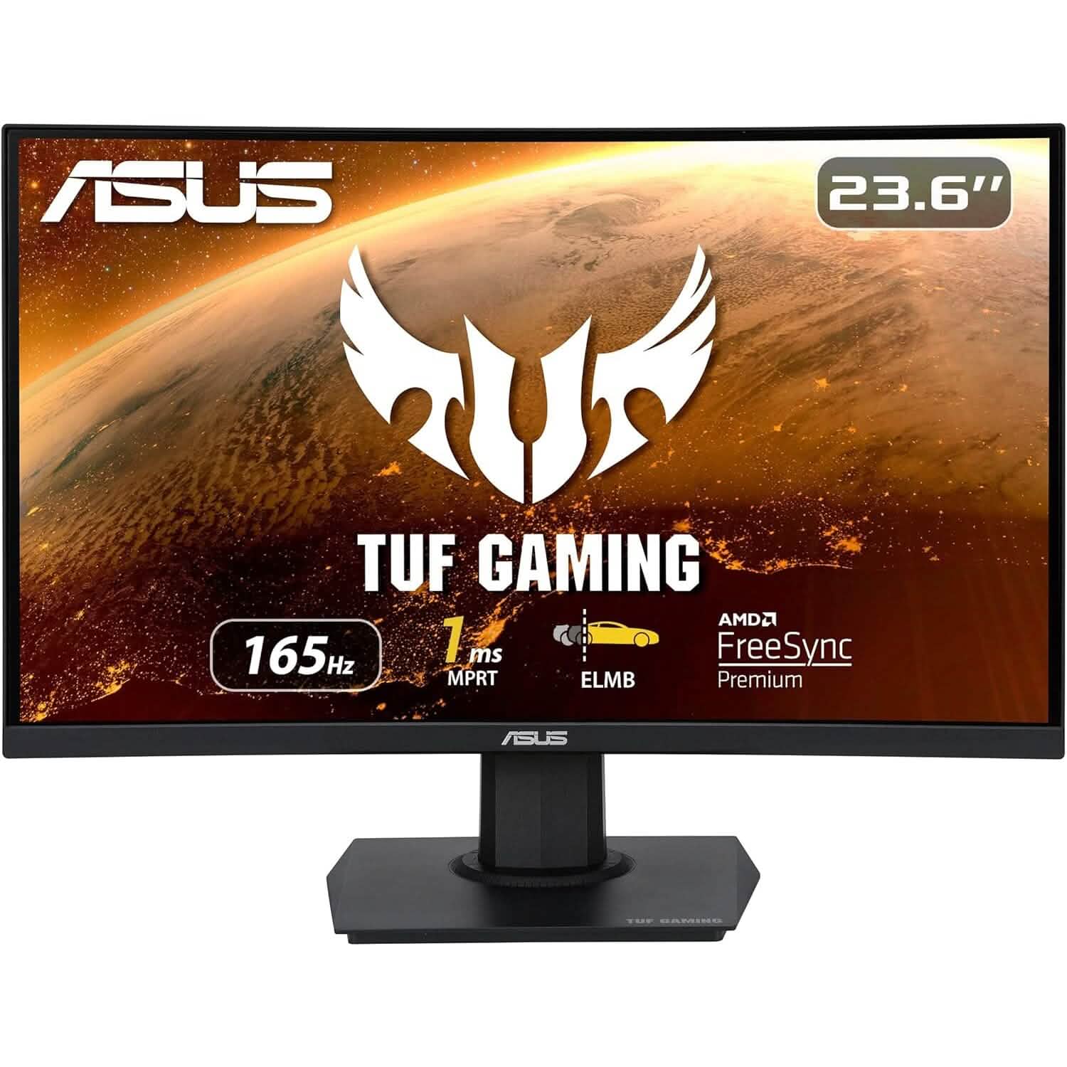 ASUS TUF Gaming 23.6" 1080P Curved Monitor (VG24VQE) Computer Accessories - DailySale