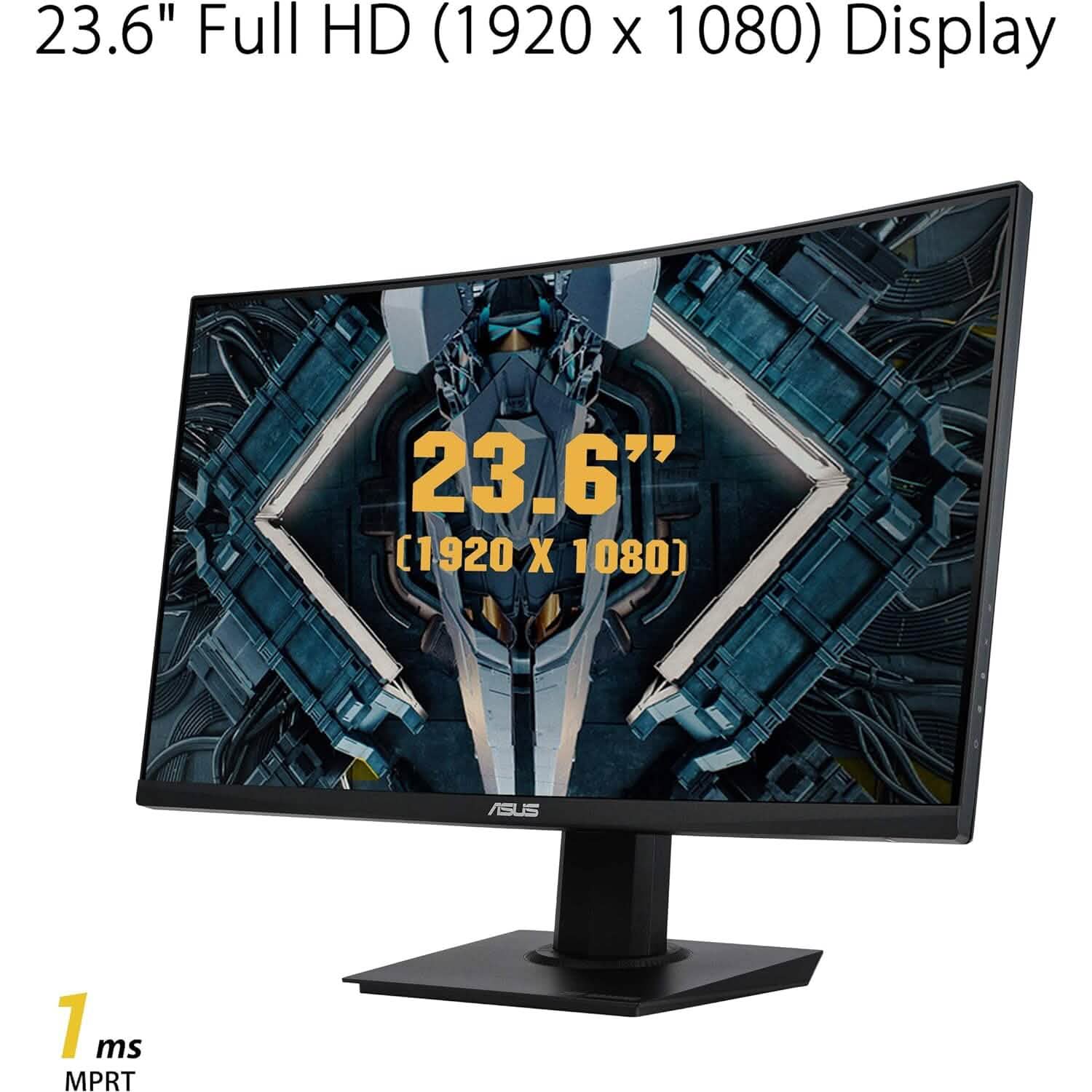 ASUS TUF Gaming 23.6" 1080P Curved Monitor (VG24VQE) Computer Accessories - DailySale