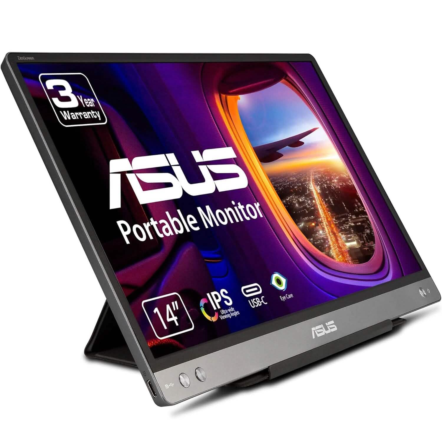 ASUS ZenScreen MB14AC 14” Portable USB Monitor Computer Accessories - DailySale