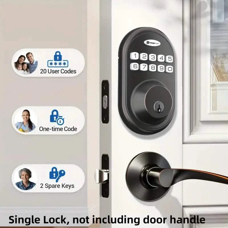 Auto Smart Keypad Door Lock Set Smart Home & Security - DailySale