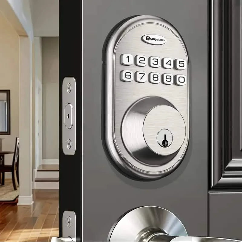 Auto Smart Keypad Door Lock Set Smart Home & Security Silver - DailySale