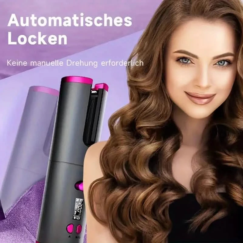 Automatic Curling Iron for Full-bodied Hair with 5 Temperature Settings Beauty & Personal Care - DailySale
