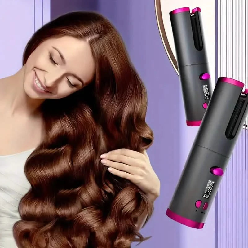Automatic Curling Iron for Full-bodied Hair with 5 Temperature Settings Beauty & Personal Care - DailySale