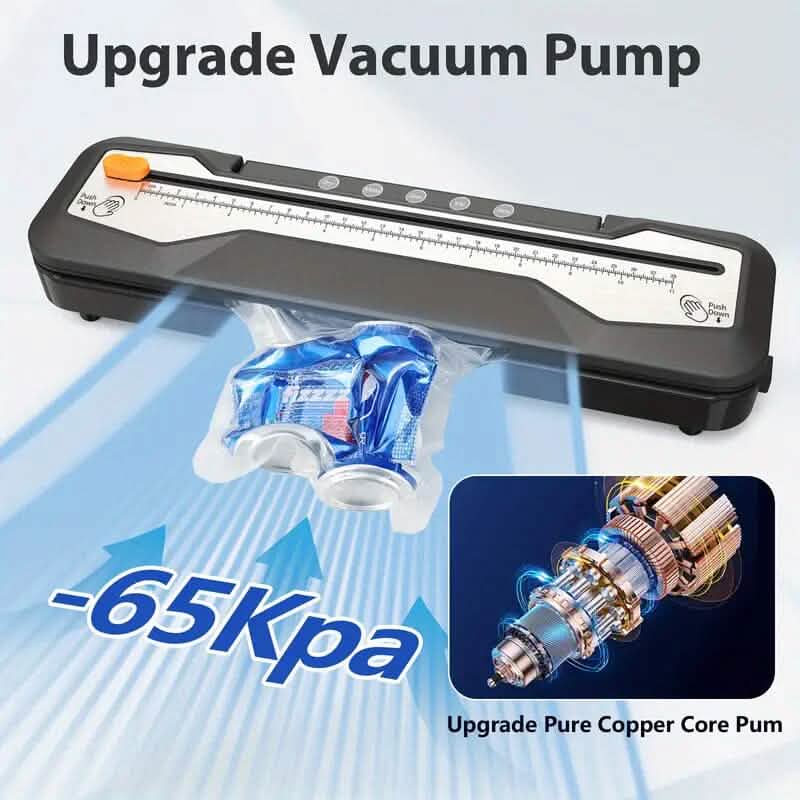 Automatic Food Vacuum Sealer Bag Bundle Machine Kitchen Appliances - DailySale