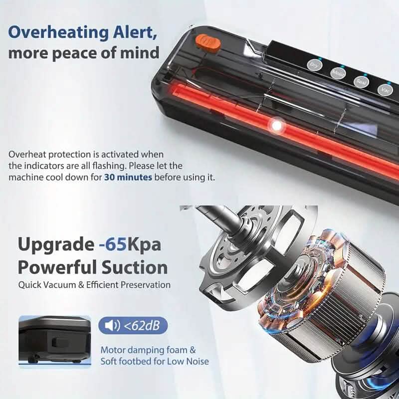 Automatic Food Vacuum Sealer Bag Bundle Machine Kitchen Appliances - DailySale