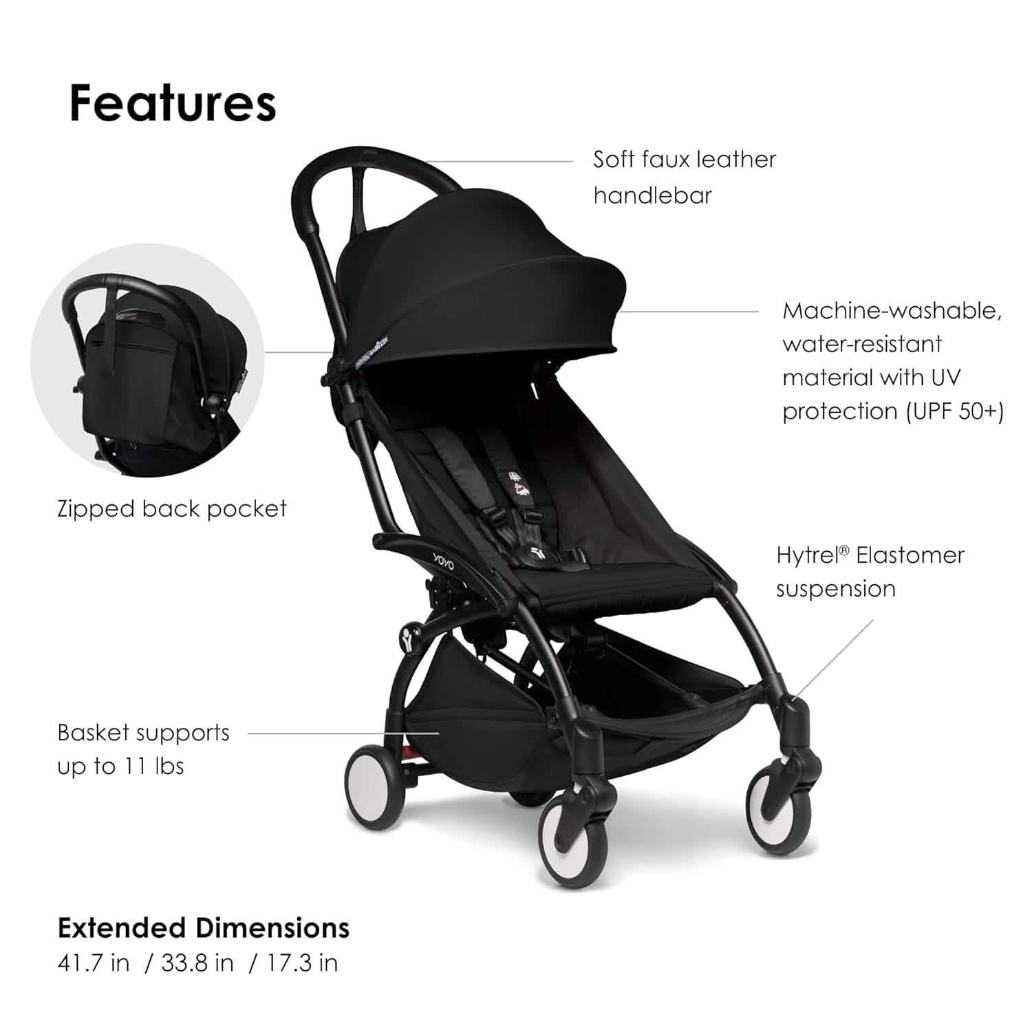 BABYZEN YOYO2 Stroller Lightweight & Compact - Black (Refurbished) Baby - DailySale