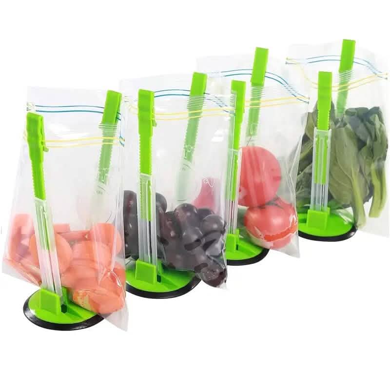 Baggy Rack Holder Plastic Bag for Food Prep Kitchen Storage - DailySale