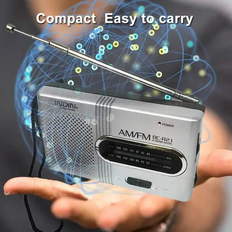 Battery Operated Portable AM/FM Radio Household Appliances - DailySale