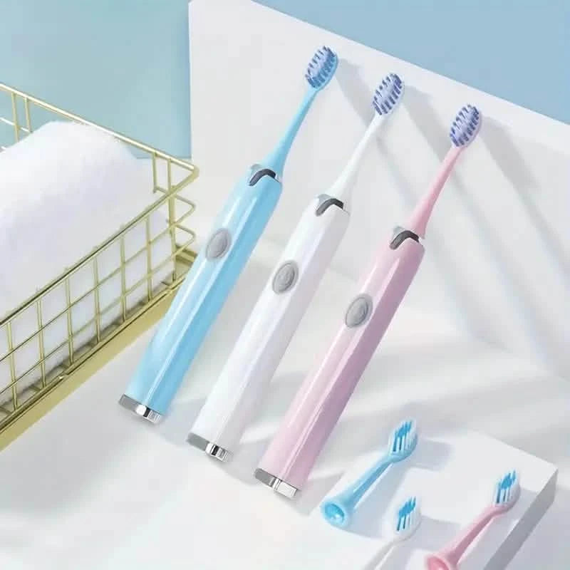 Battery Operated Toothbrush Kit with 6 Soft Bristles Beauty & Personal Care - DailySale