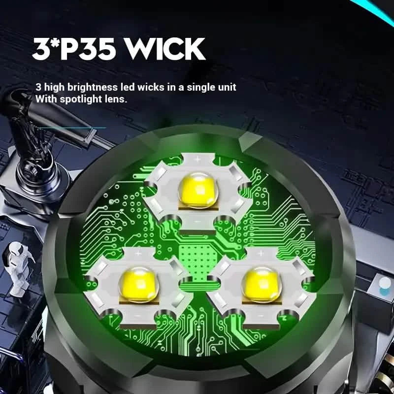 2-Pack: USB Rechargeable Mini LED Tactical Flashlight