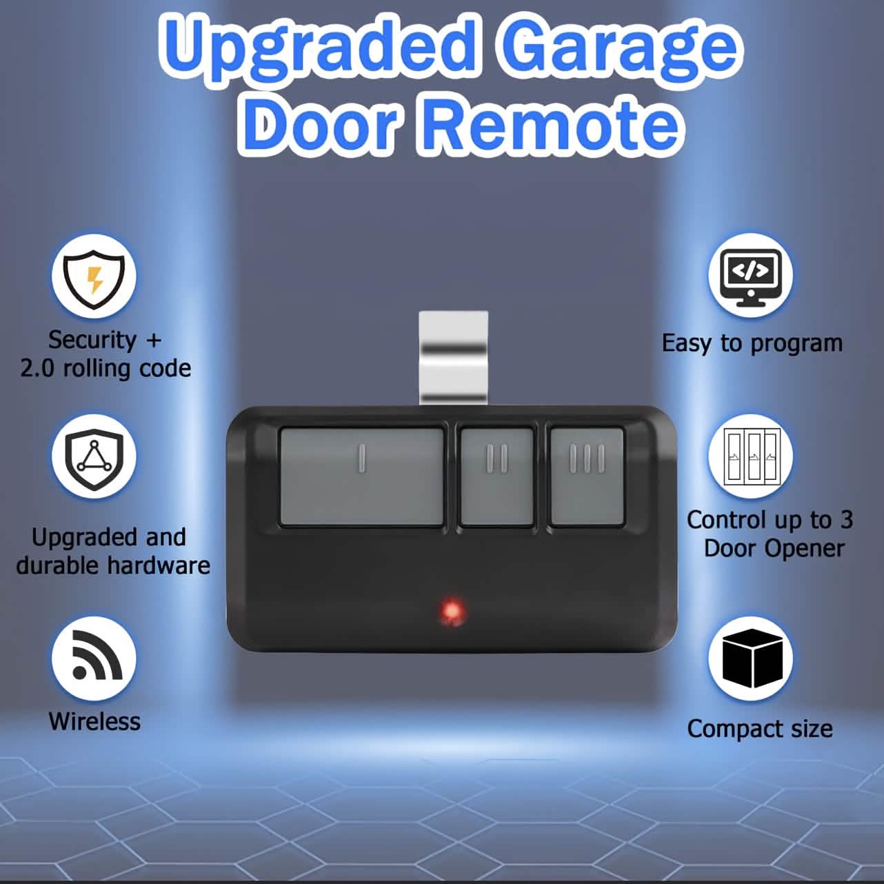 LiftMaster 893MAX 3-Button Garage Door Remote