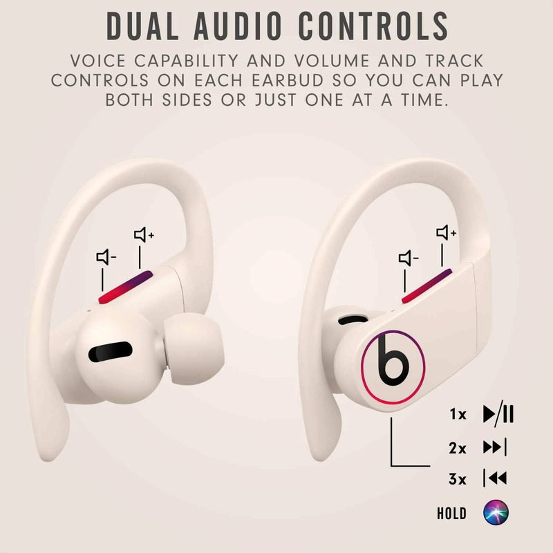 Beats Powerbeats Pro Wireless Earbuds - Ivory (Refurbished) Headphones - DailySale