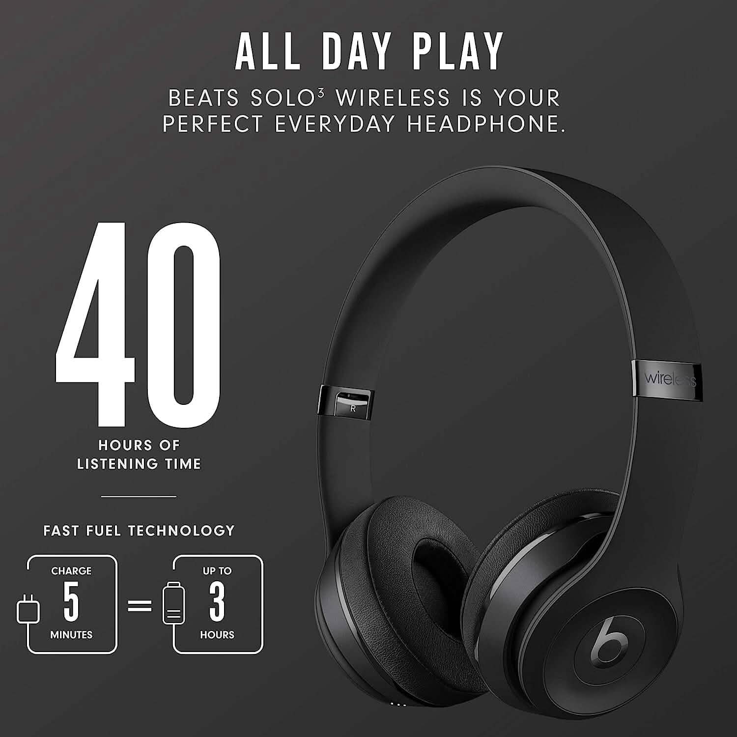 Beats Solo3 Wireless On-Ear Headphones (Refurbished) Headphones - DailySale