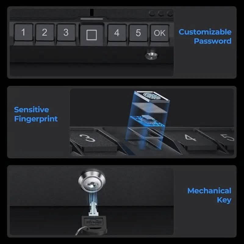 Biometric Gun Safe for Pistols Tactical - DailySale