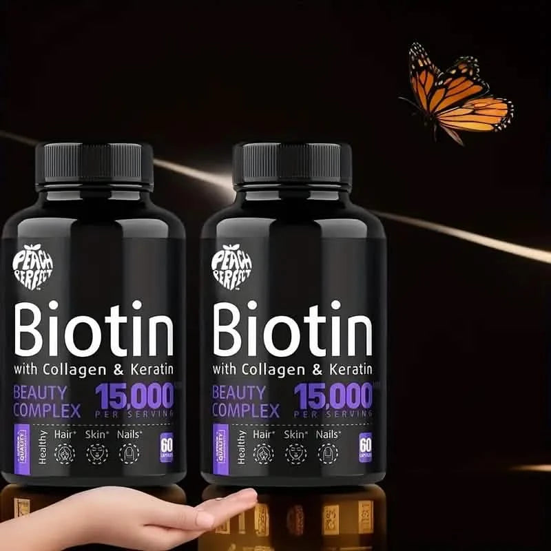Biotin Capsules Multivitamin Collagen Keratin Supplement Hair Skin And Nail Vitamin Beauty & Personal Care - DailySale