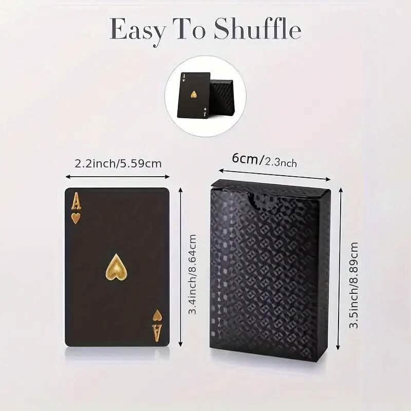 Black Golden Foil Poker Playing Cards Toys & Games - DailySale