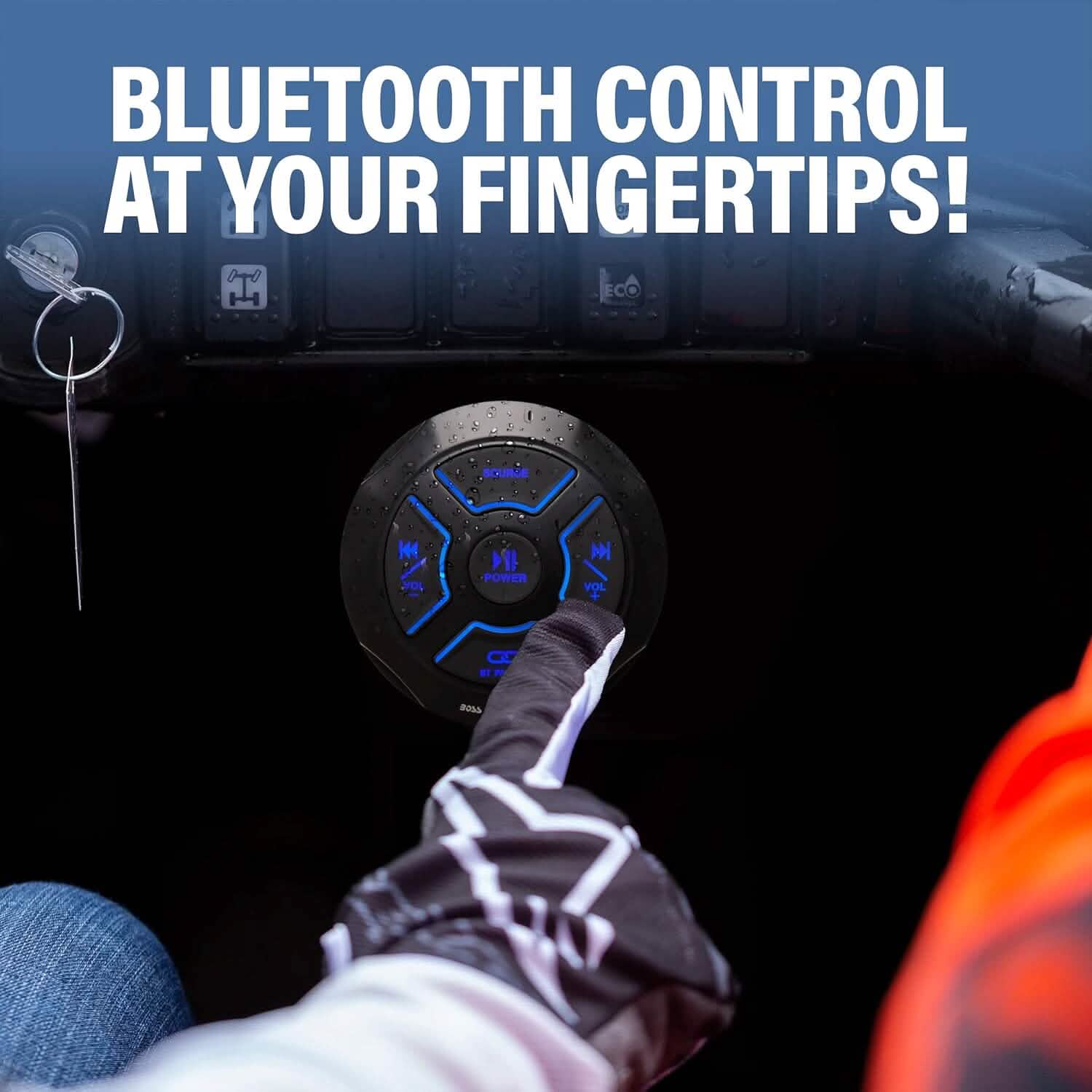 BOSS Audio Systems MG150T.4 Marine ATV UTV Waketower Speakers Gauge Receiver (Built-in 2 CH Amplifier) (Refurbished) Speakers - DailySale