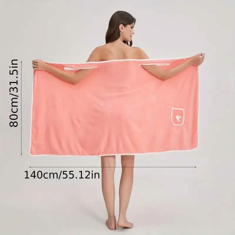 Bowknot Wearable Bath Towel for Adults Bath - DailySale