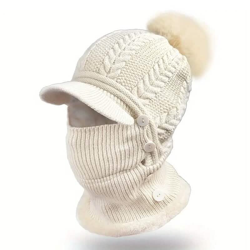 Breathable Winter Thermal Balaclava Hat Women's Shoes & Accessories Beige - DailySale