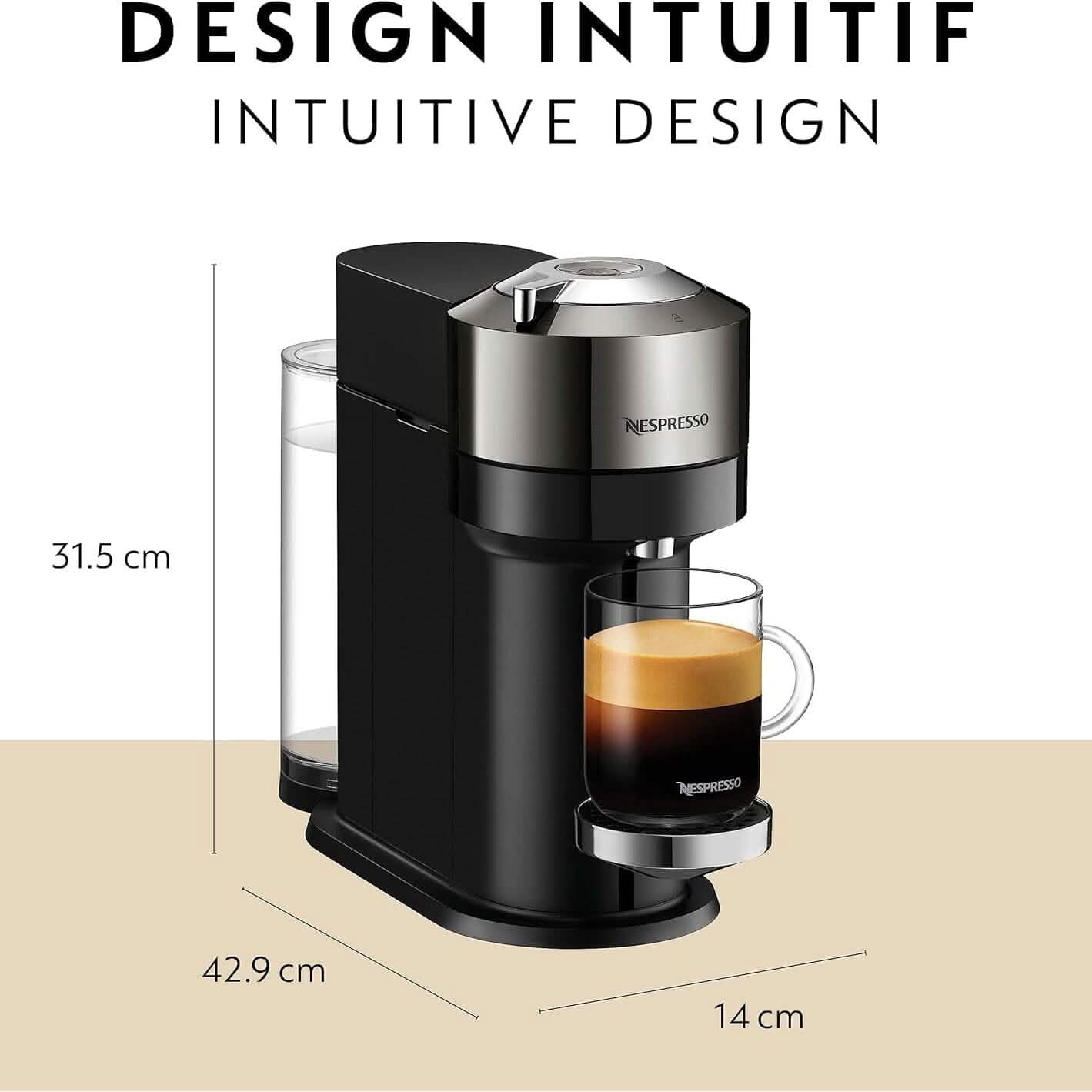 Breville Nespresso Vertuo Next Coffee and Espresso Machine Kitchen Appliances - DailySale