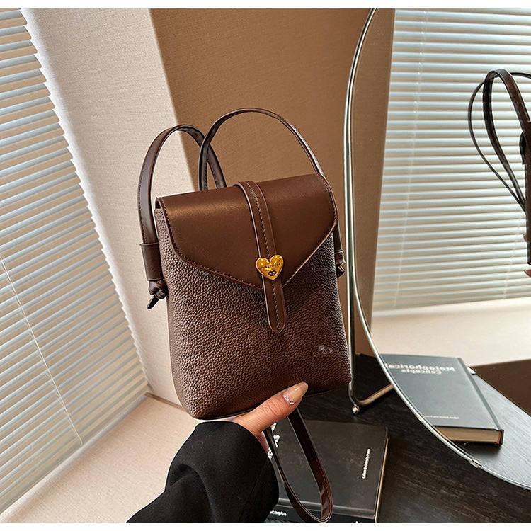 Vintage Fashion Heart Crossbody Shoulder Purse