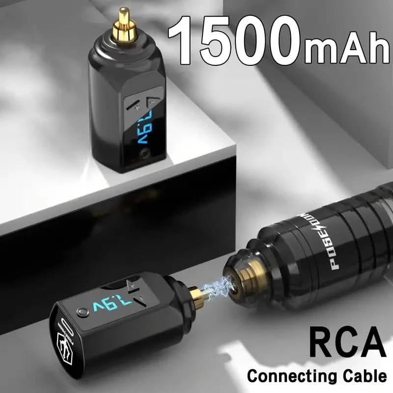 Wireless Tattoo Pen Kit – 6 Color Ink, Cartridges & Power Supply