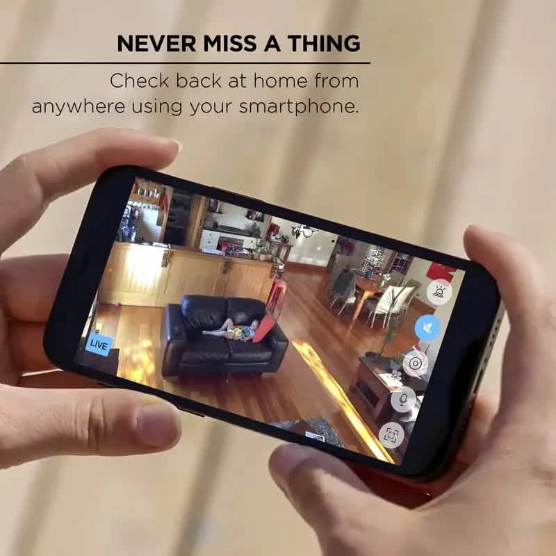 3MP Smart Home Security Camera – Night Vision, Two-Way Audio, Motion Detection, Alexa Compatible