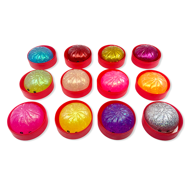 SquishZilla Mystery Fortune Dumpling Squishy | Fortune Message Sensory Fidget Toy
