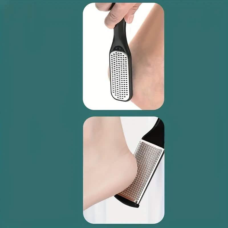 4-Piece Stainless Steel Foot File Set – Callus & Dead Skin Remover