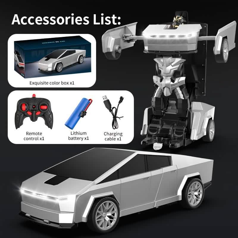 2.4GHz Remote Control Off-Road Car – Robot Transforming, LED Lights