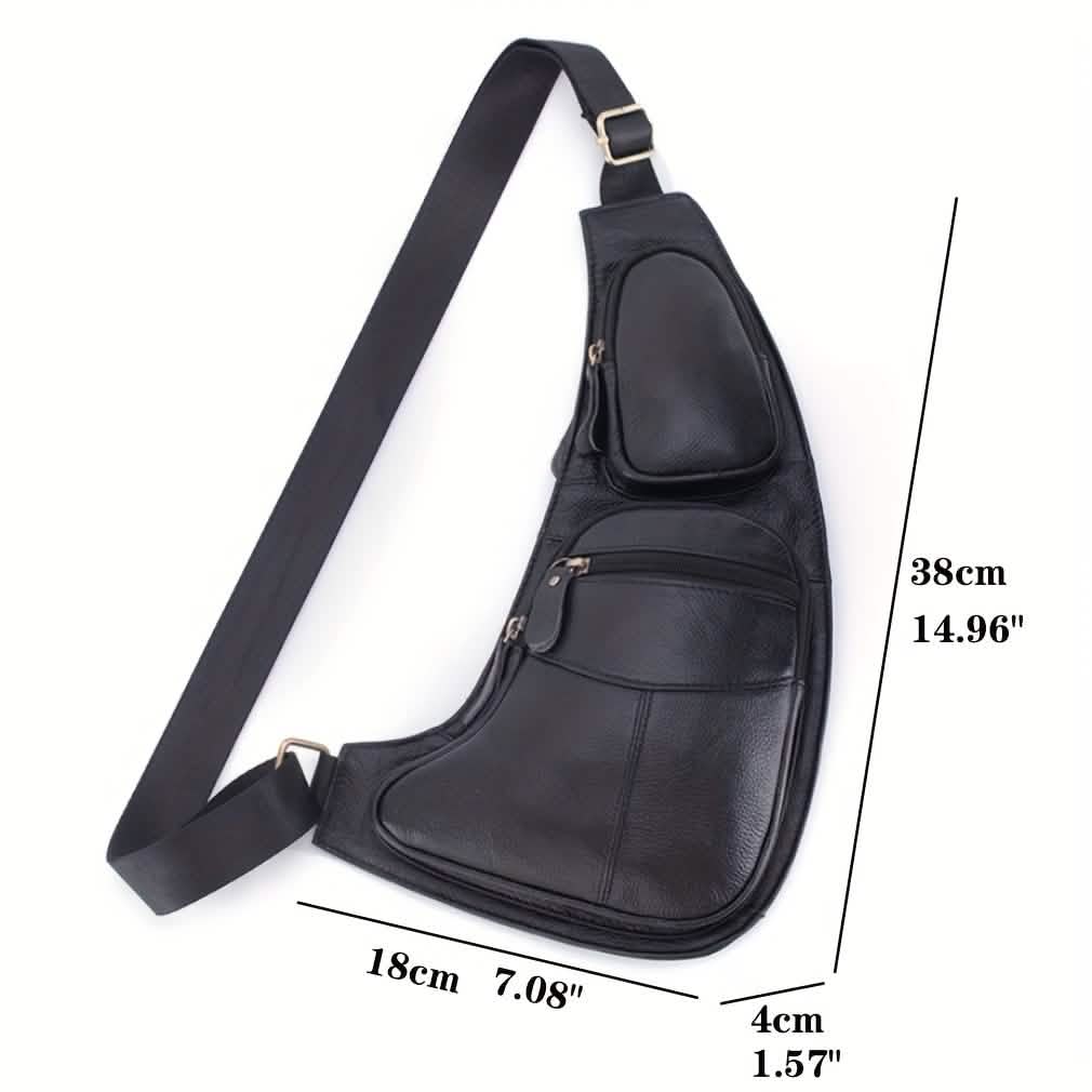 Genuine Leather Crossbody Sling Bag (Unisex)