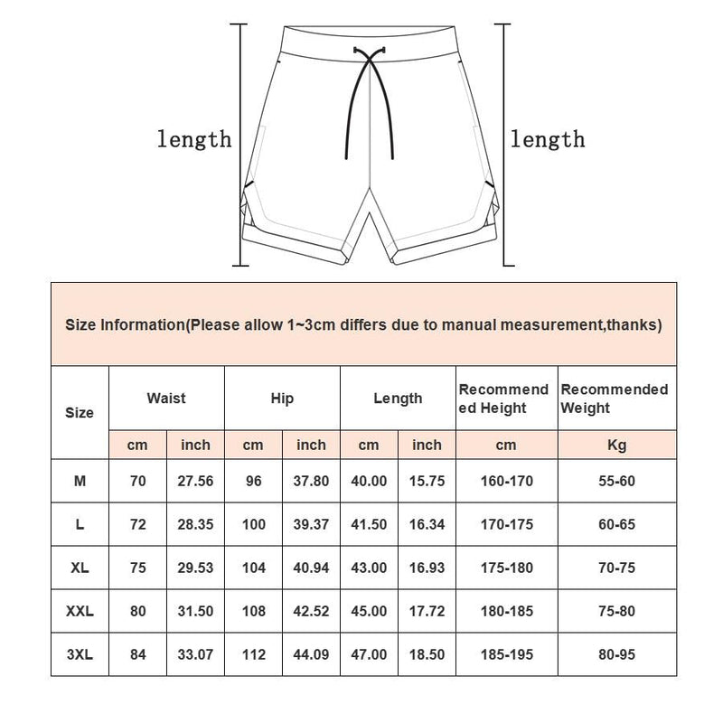 Camo Running Shorts Men Gym Sports Shorts 2 In 1 Quick Dry Workout Training Gym Fitness Jogging Short Pants Summer Men Shorts Men's Running Gym Shorts Breathable with Pockets Quick Dry Sportswear