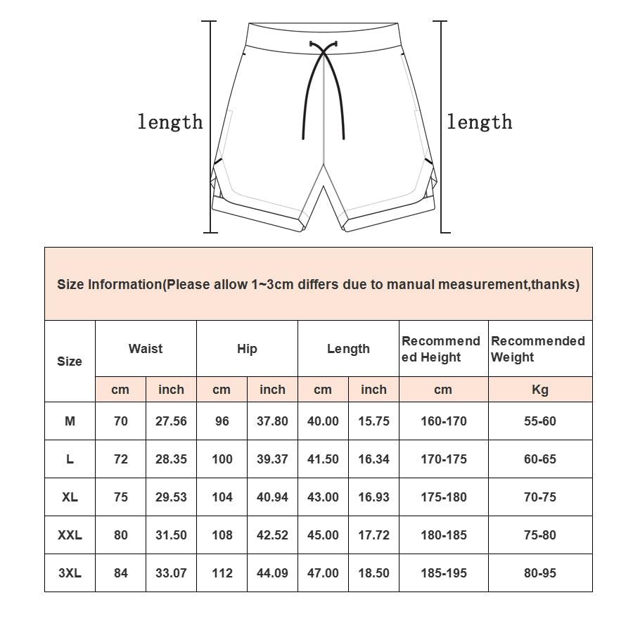 Camo Running Shorts Men Gym Sports Shorts 2 In 1 Quick Dry Workout Training Gym Fitness Jogging Short Pants Summer Men Shorts Men's Running Gym Shorts Breathable with Pockets Quick Dry Sportswear