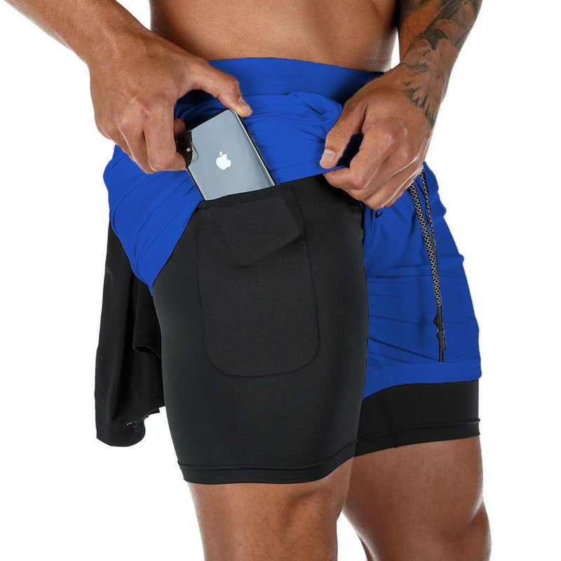 Camo Running Shorts Men Gym Sports Shorts 2 In 1 Quick Dry Workout Training Gym Fitness Jogging Short Pants Summer Men Shorts Men's Running Gym Shorts Breathable with Pockets Quick Dry Sportswear