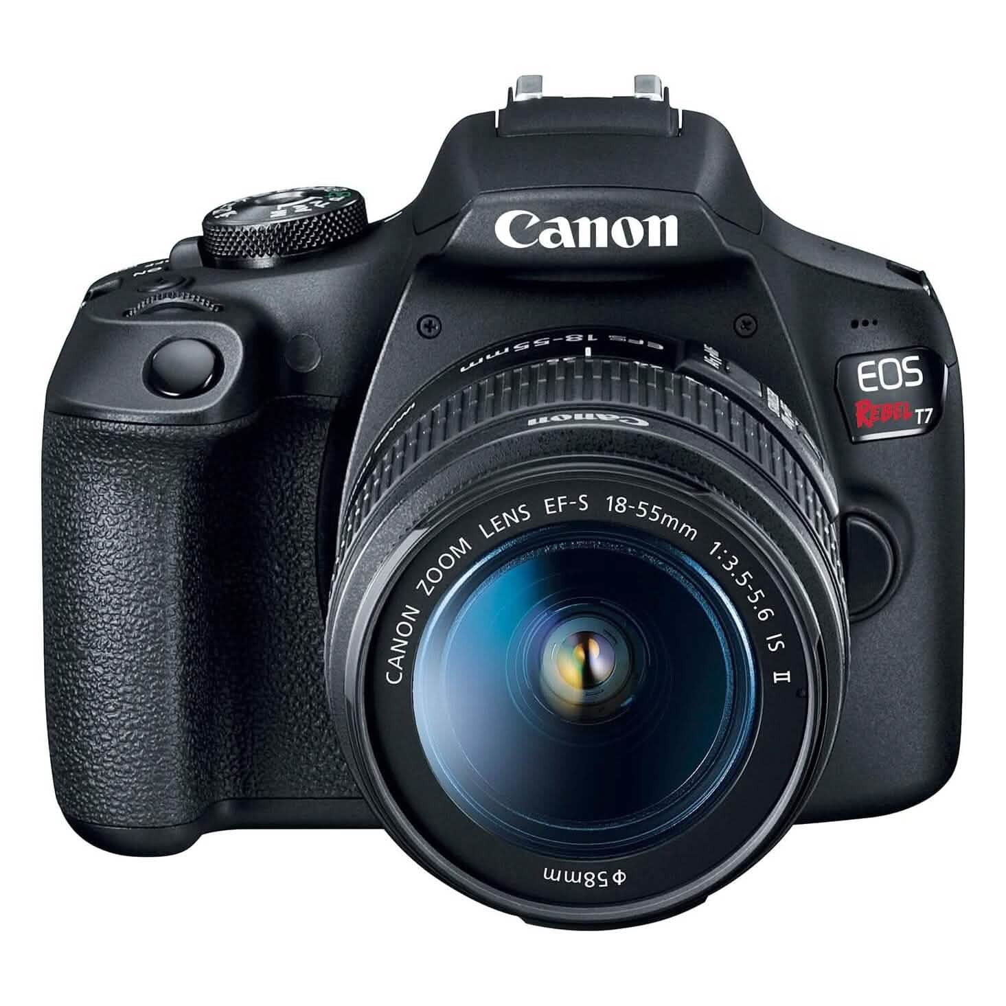 Canon EOS Rebel T7 DSLR Camera with 18-55mm Lens (Refurbished) Cameras & Drones - DailySale