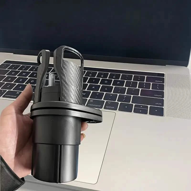 Car Adapter Adjustable Multifunctional Dual Cup Holder With Phone Holder Aromatherapy Organizer Automotive - DailySale