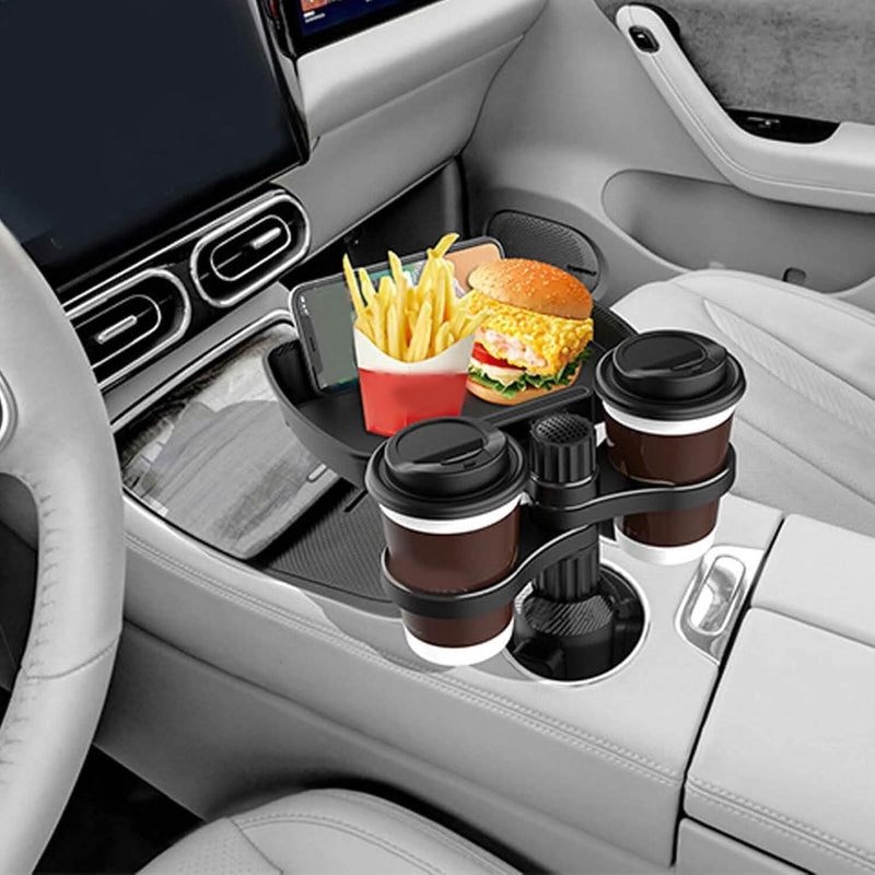 Car Cup Holder Detachable Extender Food Tray with Phone Holder Automotive - DailySale