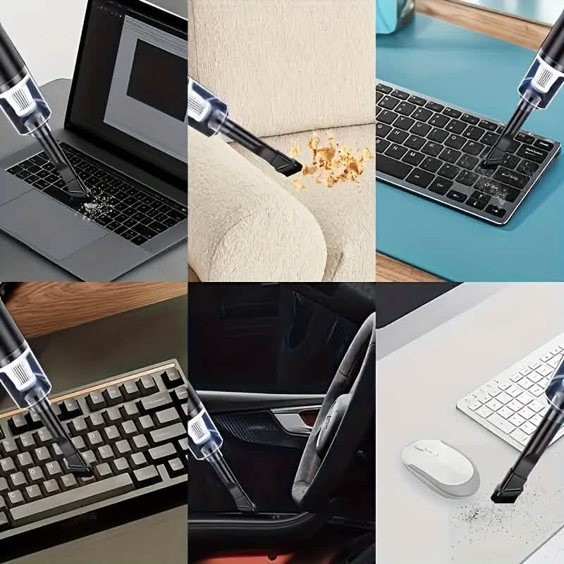 3-in-1 Portable Handheld Vacuum – Rechargeable, Suction & Blower, Mini for Car & Home