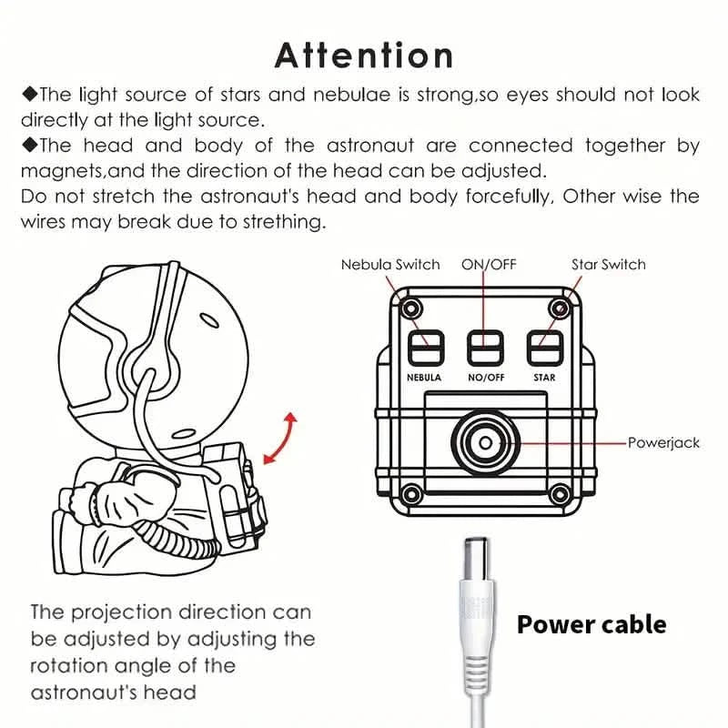 Celestial Star Guitar Night Light Projector - Vibrant LED Nebula Effects Indoor Lighting - DailySale
