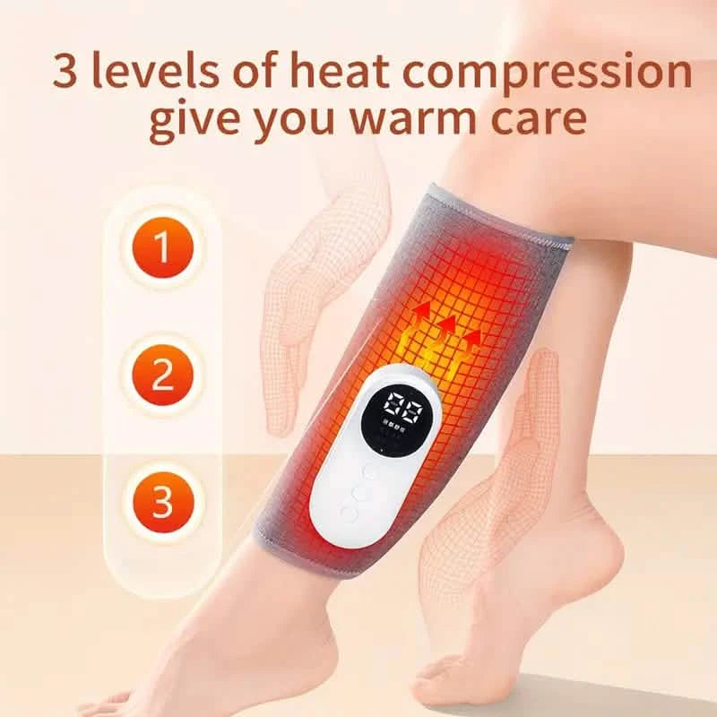 Charging Calf Air Compression Massager With Heat Wellness - DailySale