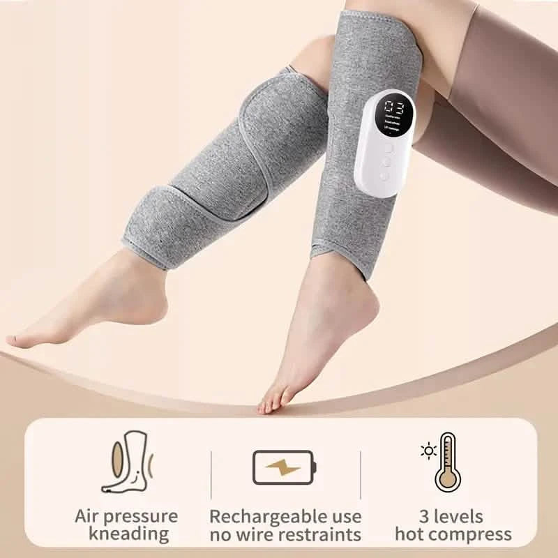 Charging Calf Air Compression Massager With Heat Wellness - DailySale