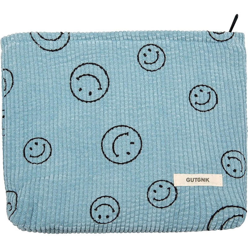 Chic Corduroy Travel Pouch for Women Bags & Travel Blue - DailySale
