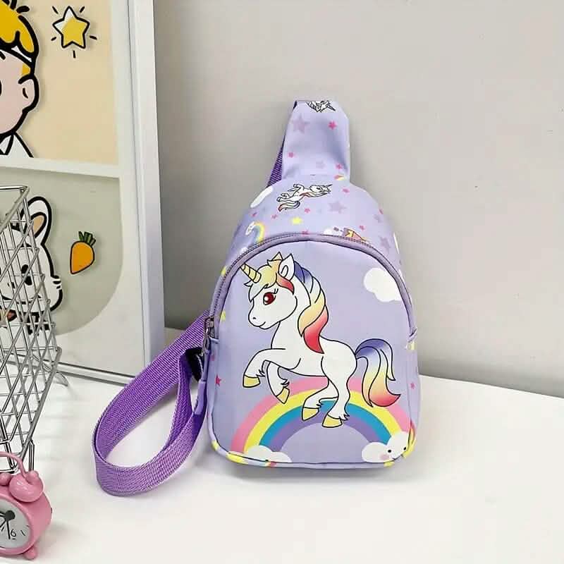 Children's Chest Bag with Pattern Handbags & Wallets Light Purple - DailySale